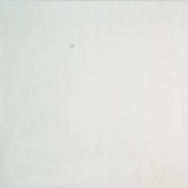 De Vries Hermann, v. 153 Presenza quadrata - 1972, olio su tavola, 40 x 40 cm