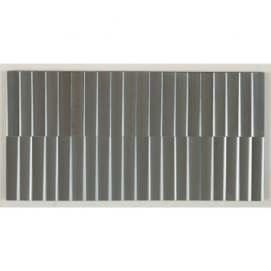 Alviani Getulio, Superficie a testura vibratile - 1977, alluminio, 30 x 60 cm